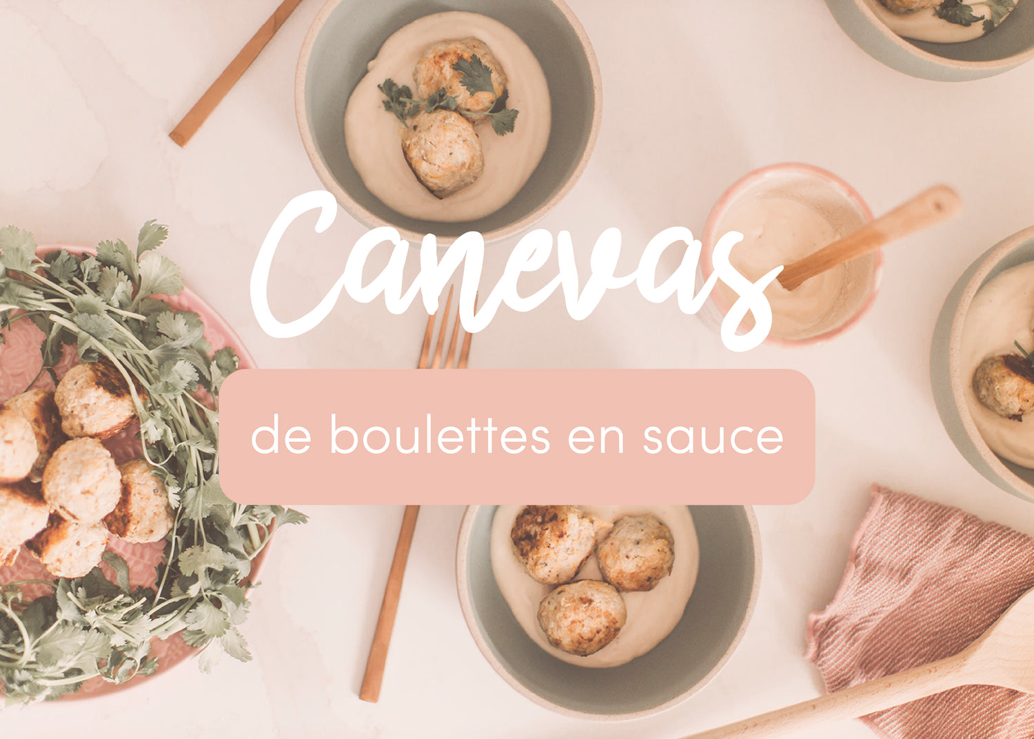Canevas de boulettes en sauce