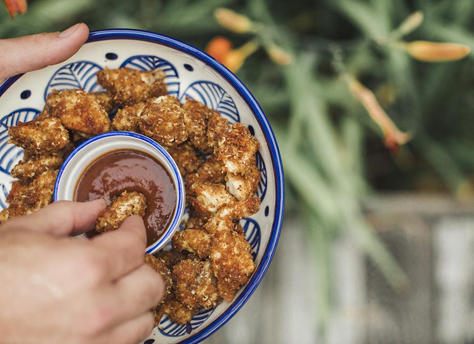 Pépites de poulet à la noix de coco