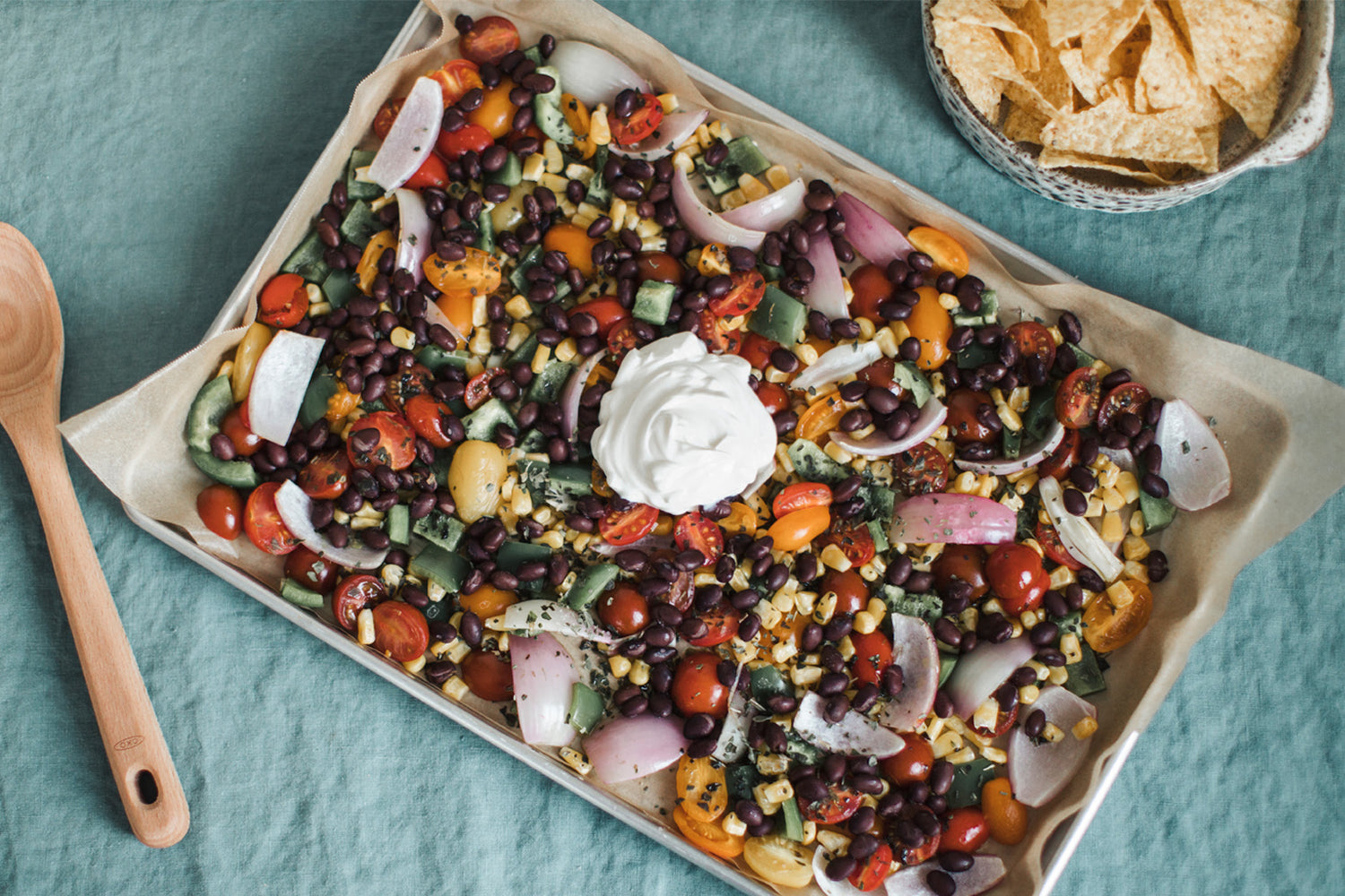 Plaque-repas aux haricots noirs