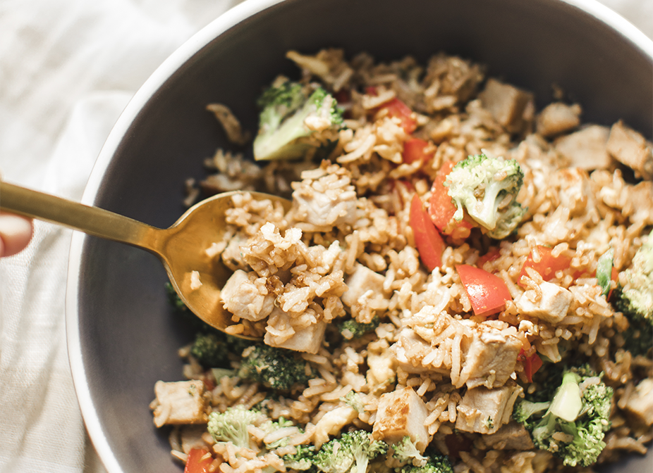 Riz frit zéro gaspillage