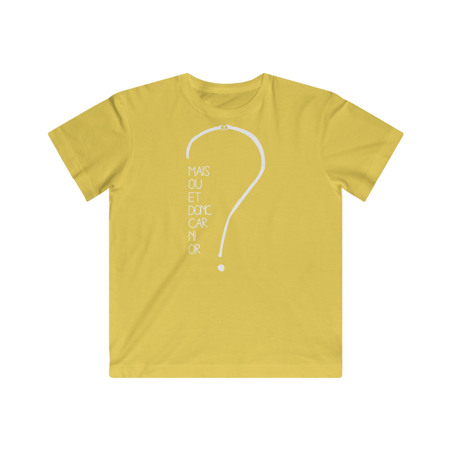 T-shirt pour enfant - Mais où et donc car ni or