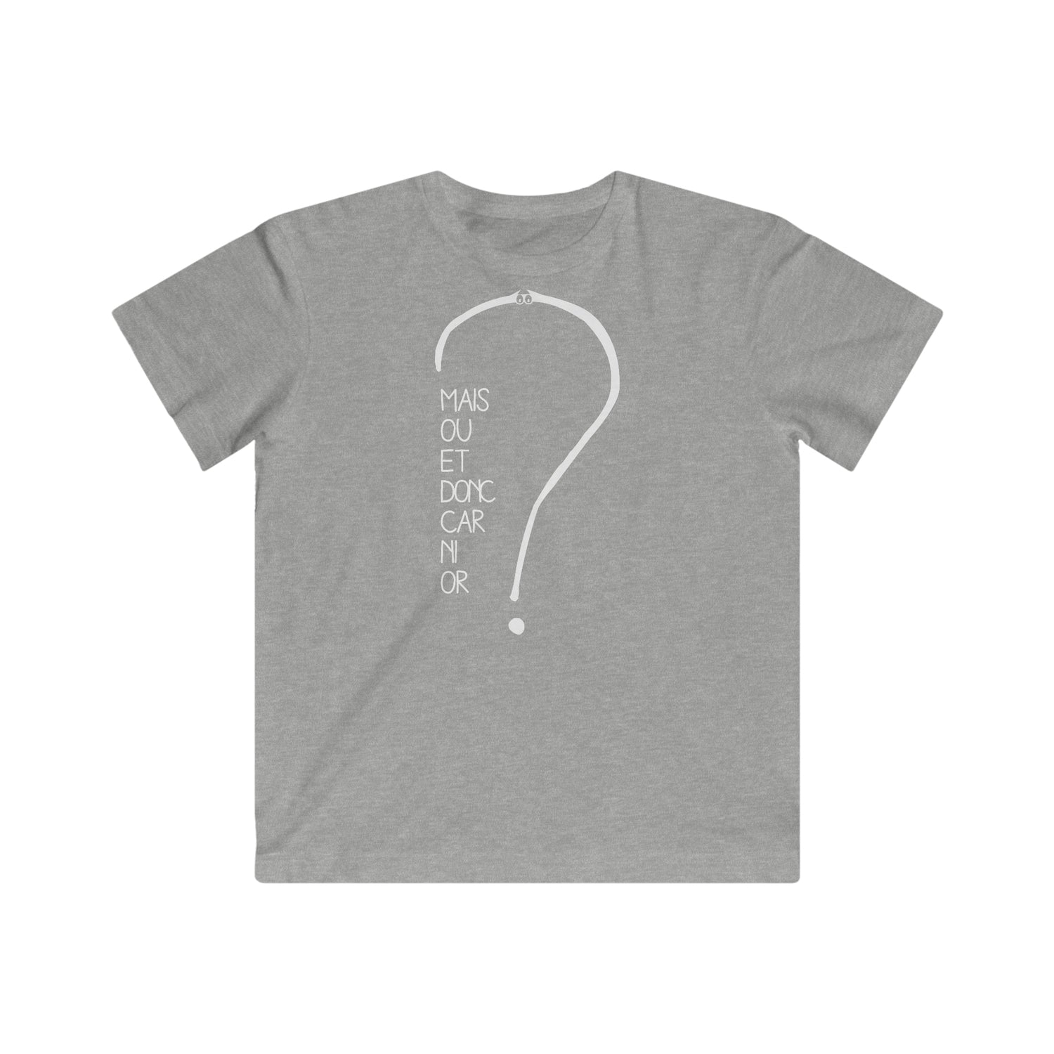 T-shirt pour enfant - Mais où et donc car ni or