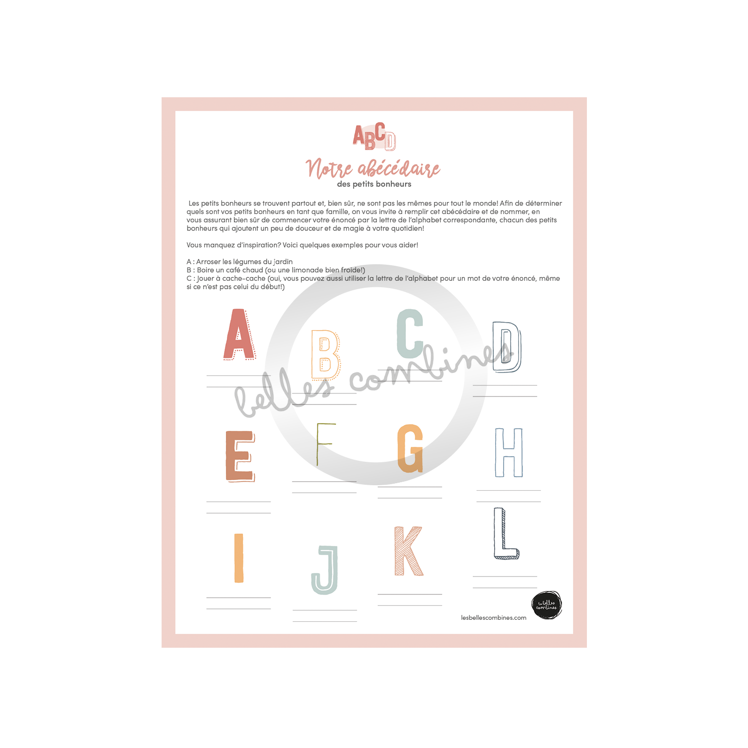 Abécédaire des petits bonheurs