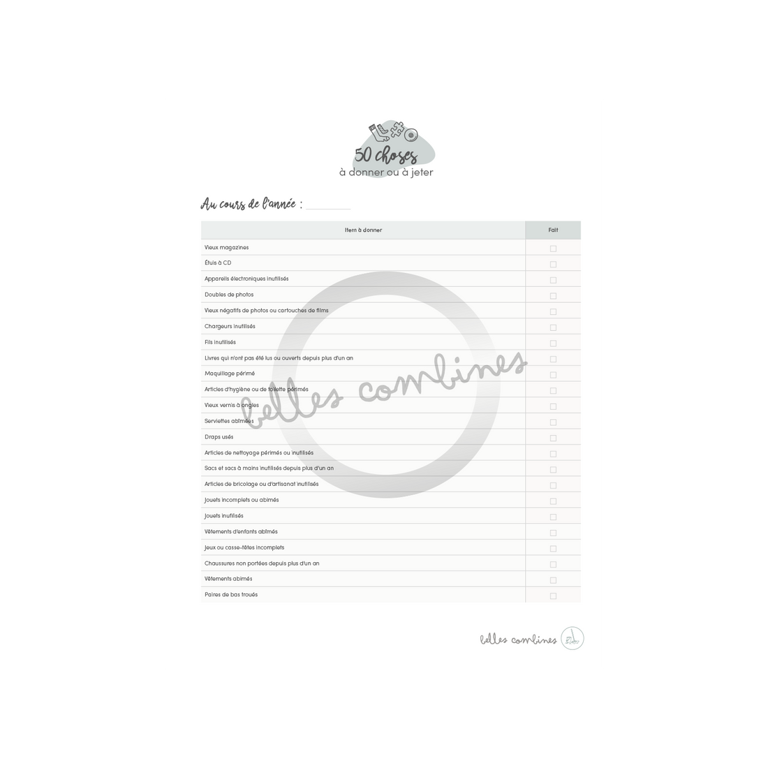 50 things to give away or throw away