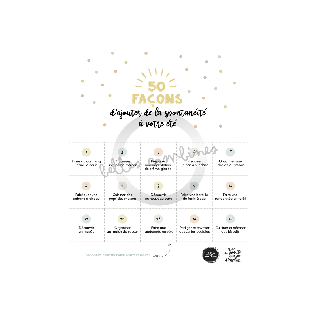 50 ways to add spontaneity to your summer