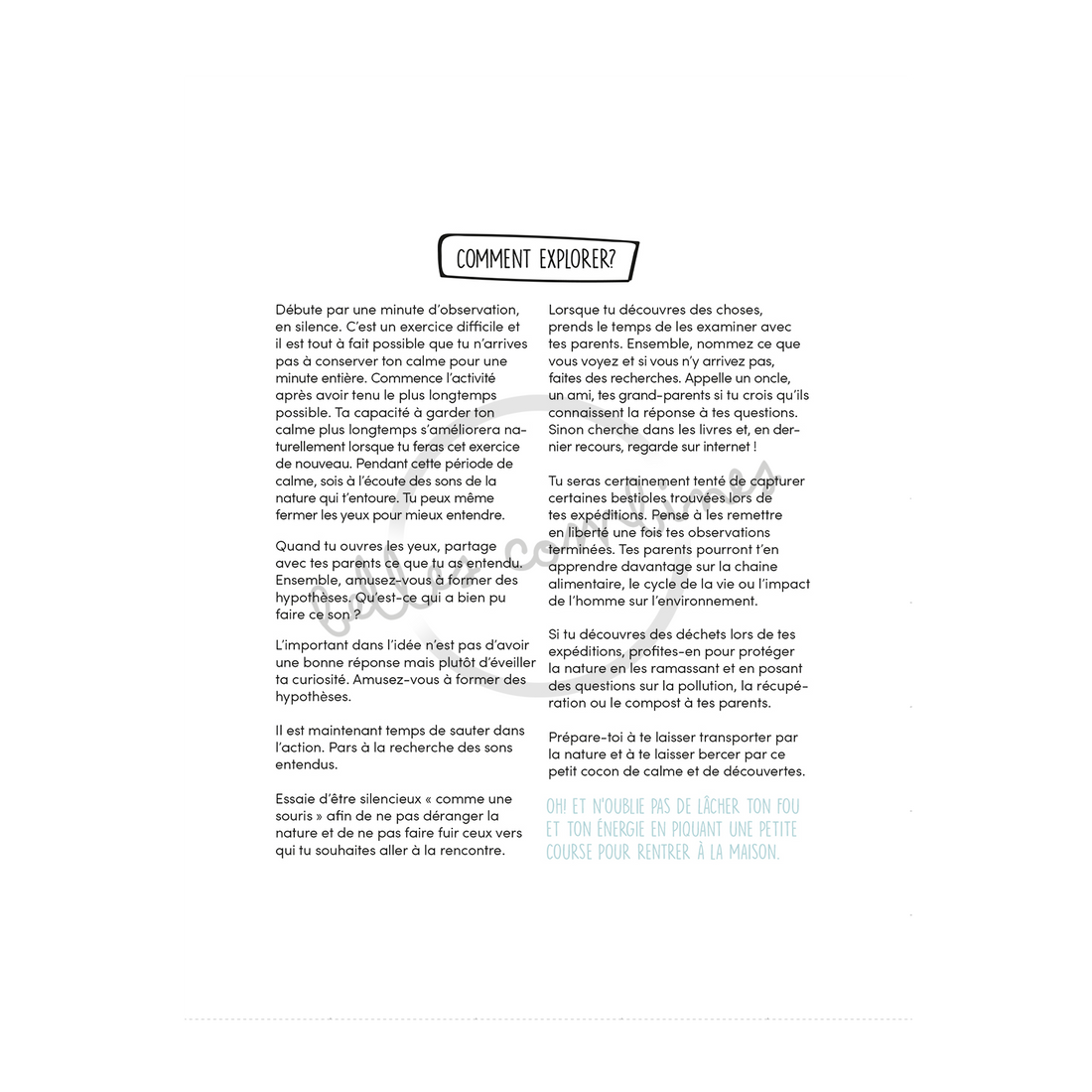 Version française des explications de la petite combine à imprimer Mon journal nature par Les Belles Combines