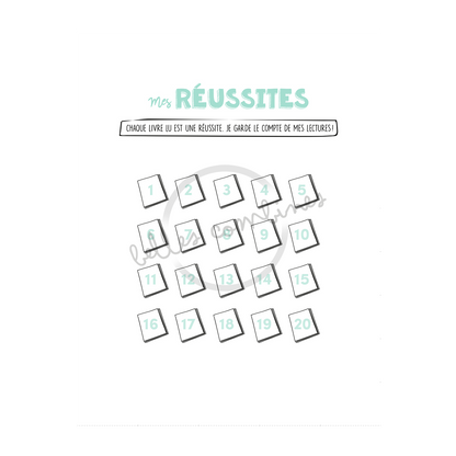 Version française des réussites en lecture du cahier Lire, c&