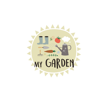 English version of the logo of the document to print My garden made by Les Belles Combines