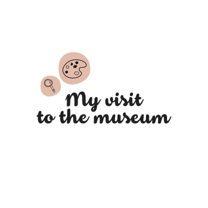 English version of the logo of the My visit to the museum document to print made by Les Belles Combines