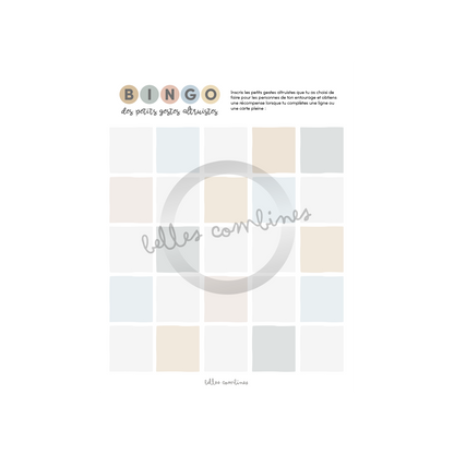 Bingo for small altruistic gestures