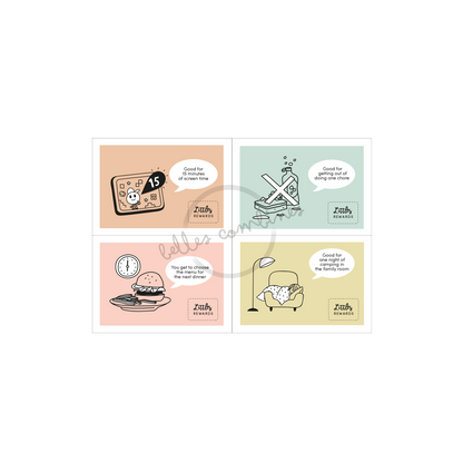 English version of the little rewards coupons made by Les Belles Combines