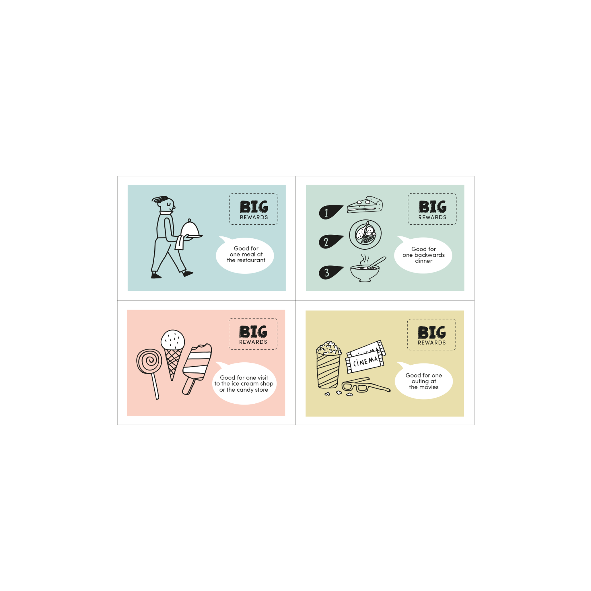 English version of the big rewards coupons made by Les Belles Combines