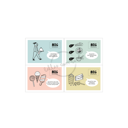 English version of the big rewards coupons made by Les Belles Combines