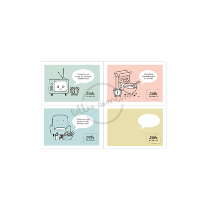 English version of the little rewards coupons made by Les Belles Combines