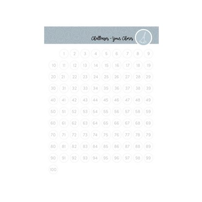 English version of the document to print Our family challenges for chores made by Les Belles Combines