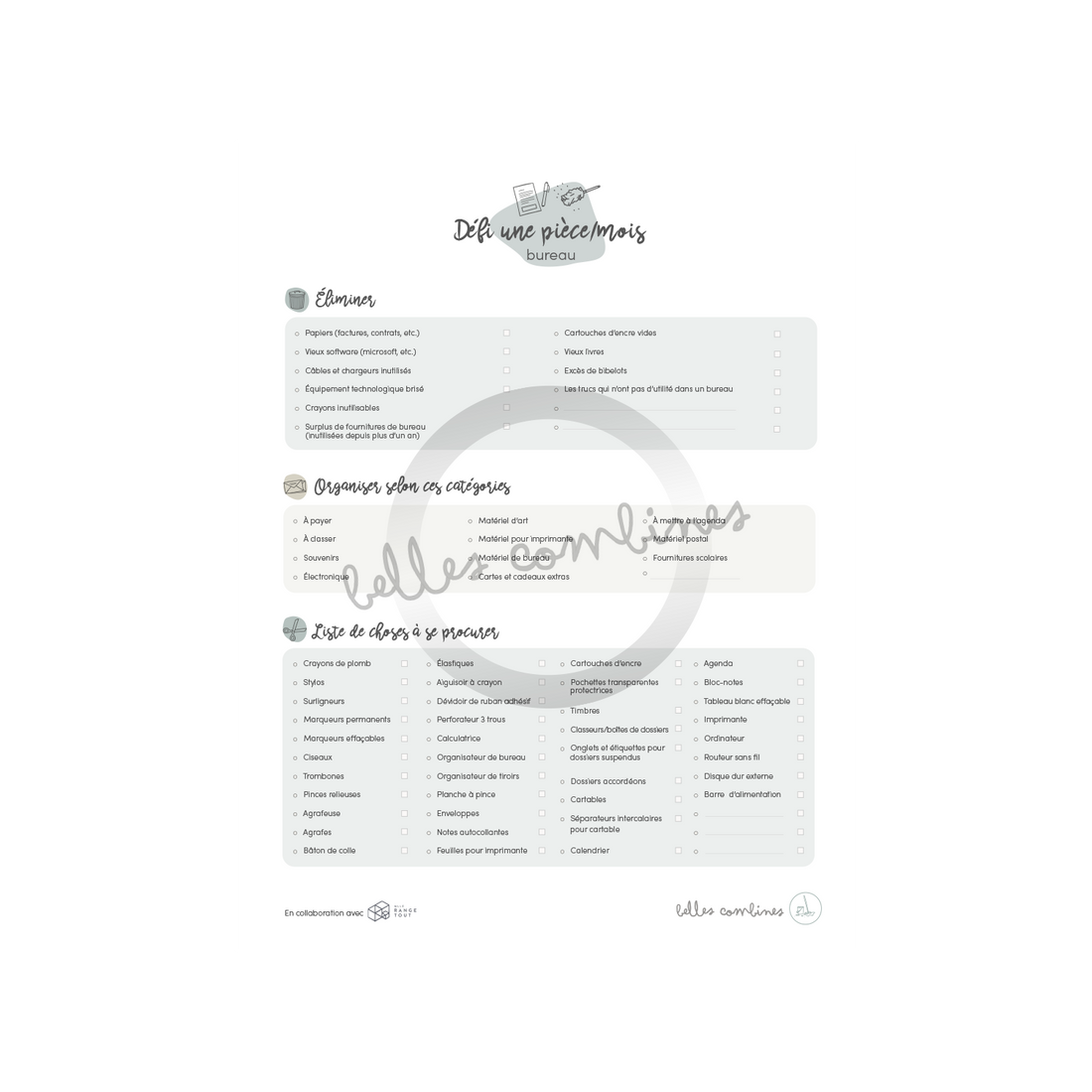 1 piece/month vestibule challenge