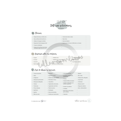 1 piece/month vestibule challenge