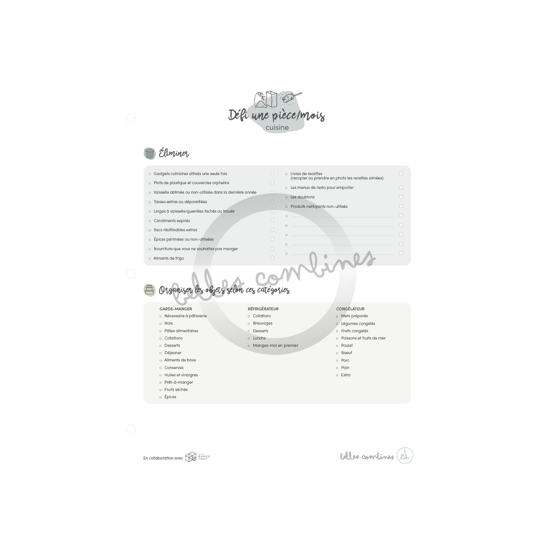 1 piece/month vestibule challenge