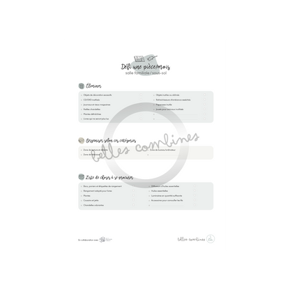 Challenge 1 piece/month basement