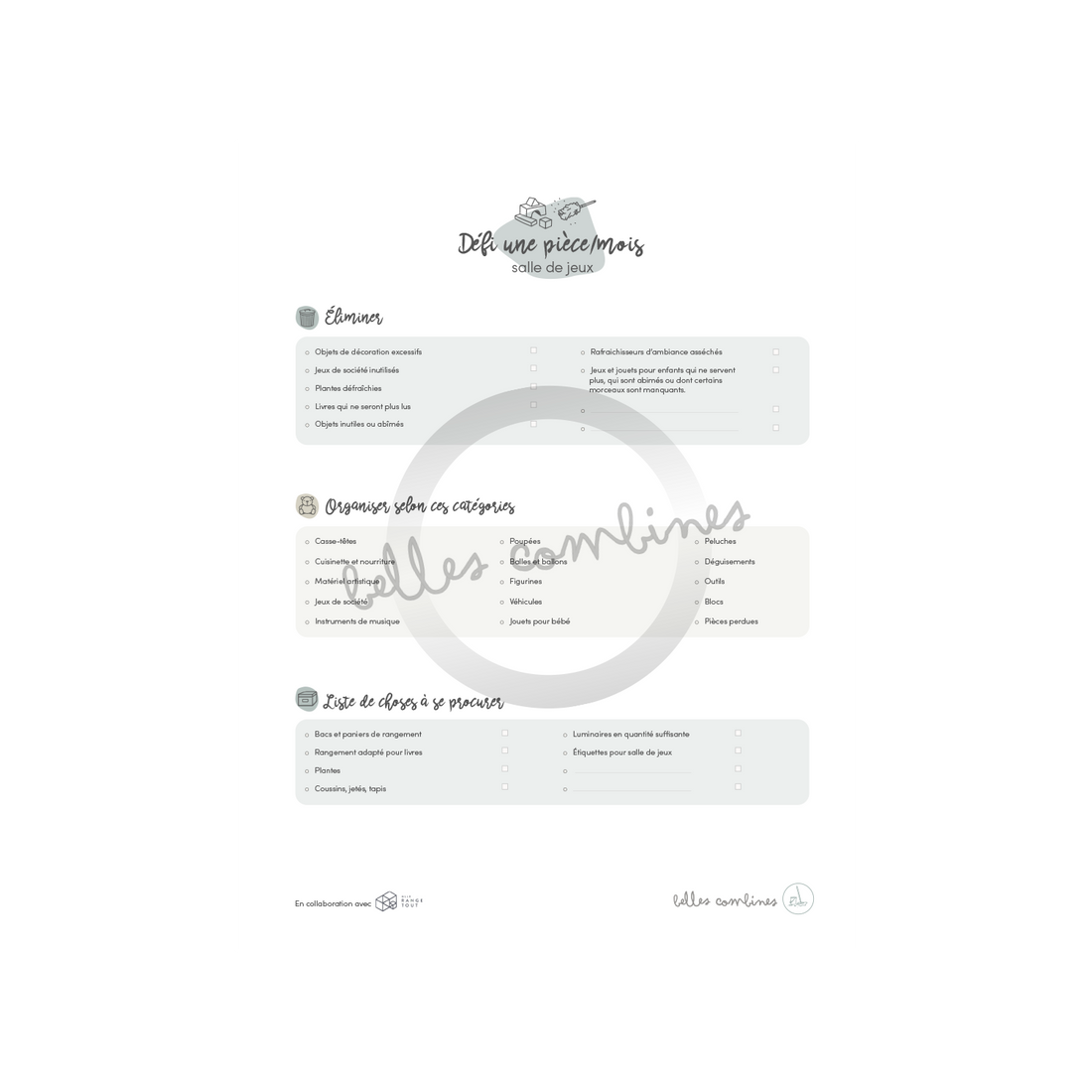 1 piece/month vestibule challenge