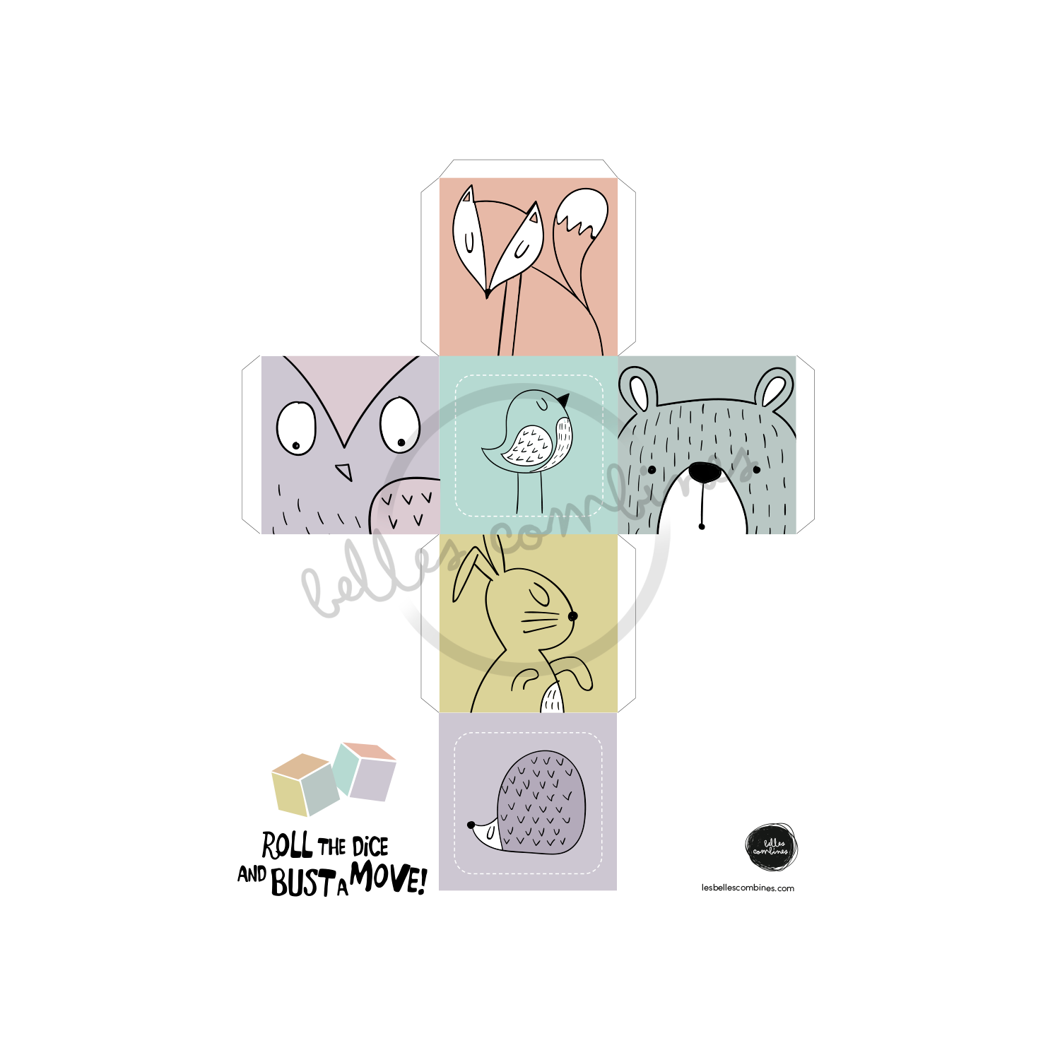 English version of the Roll the dice and bust a move document made by Les Belles Combines