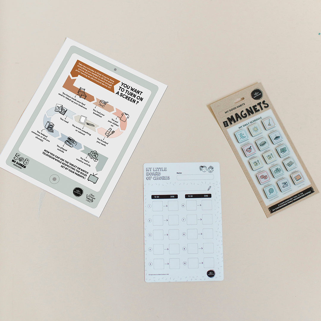 English version of the content of the Before turn on a screen bundle made by Les Belles Combines