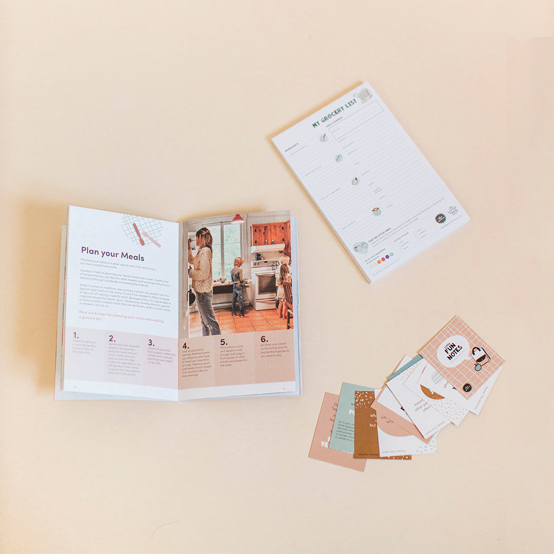 English version of the survival guide for parents of the mealtime survival kit made by Les Belles Combines