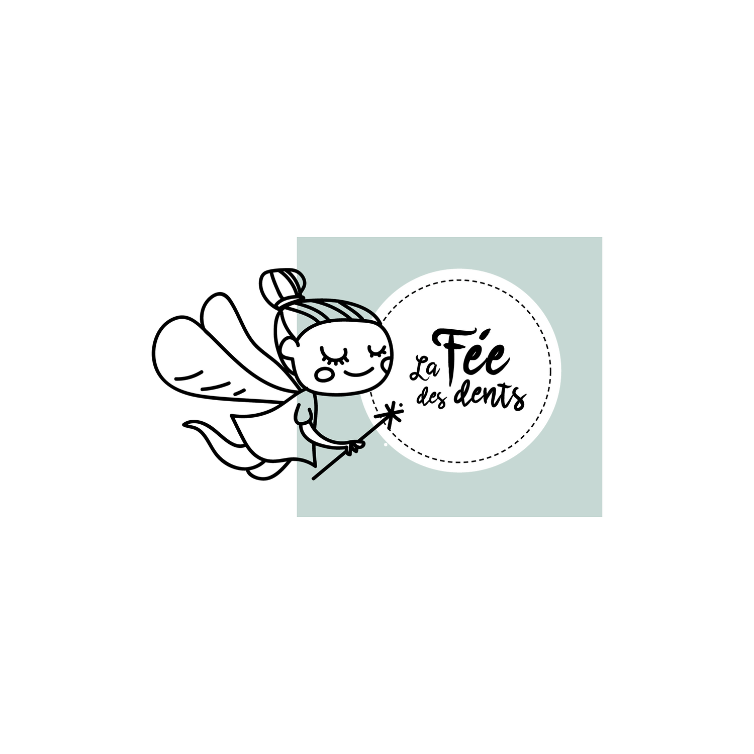 Version française du logo du reçu de la fée des dents à imprimer Les Belles Combines