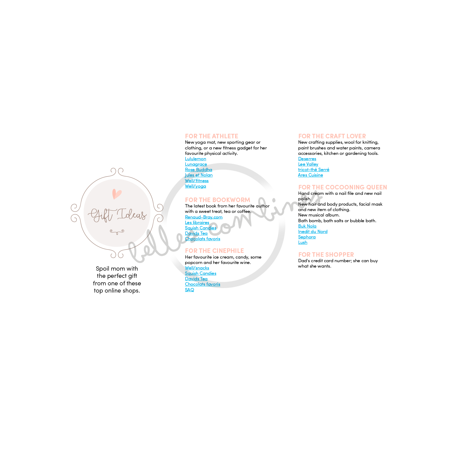 English version of gift ideas for mother&