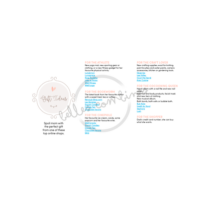 English version of gift ideas for mother&