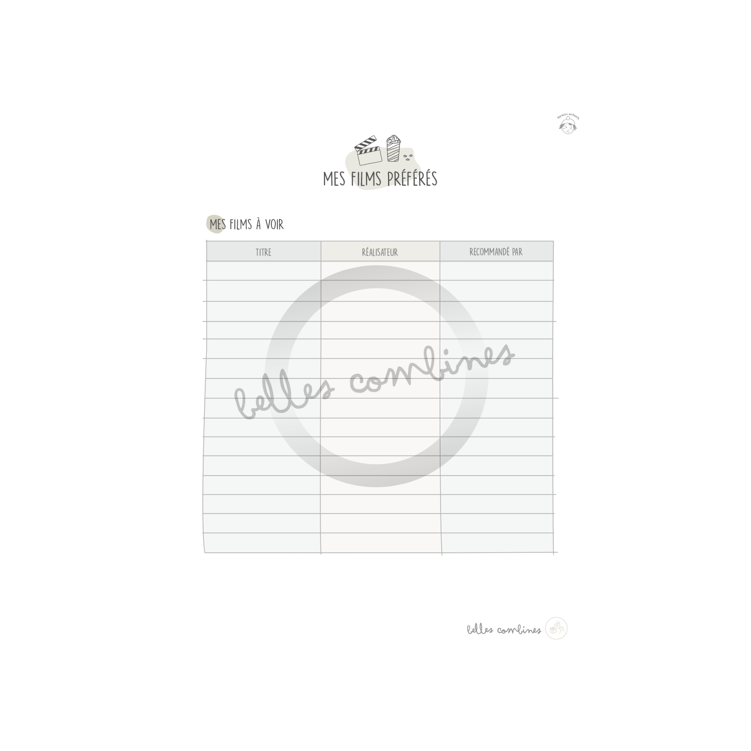 Nos suggestions de films - Enfants