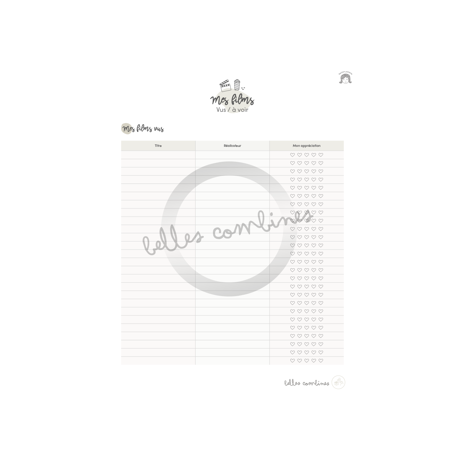 Nos suggestions de films - Parents