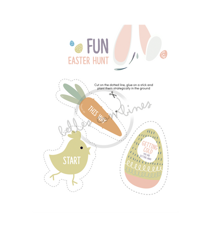 English version of the fun easter hunt document made by Les Belles Combines