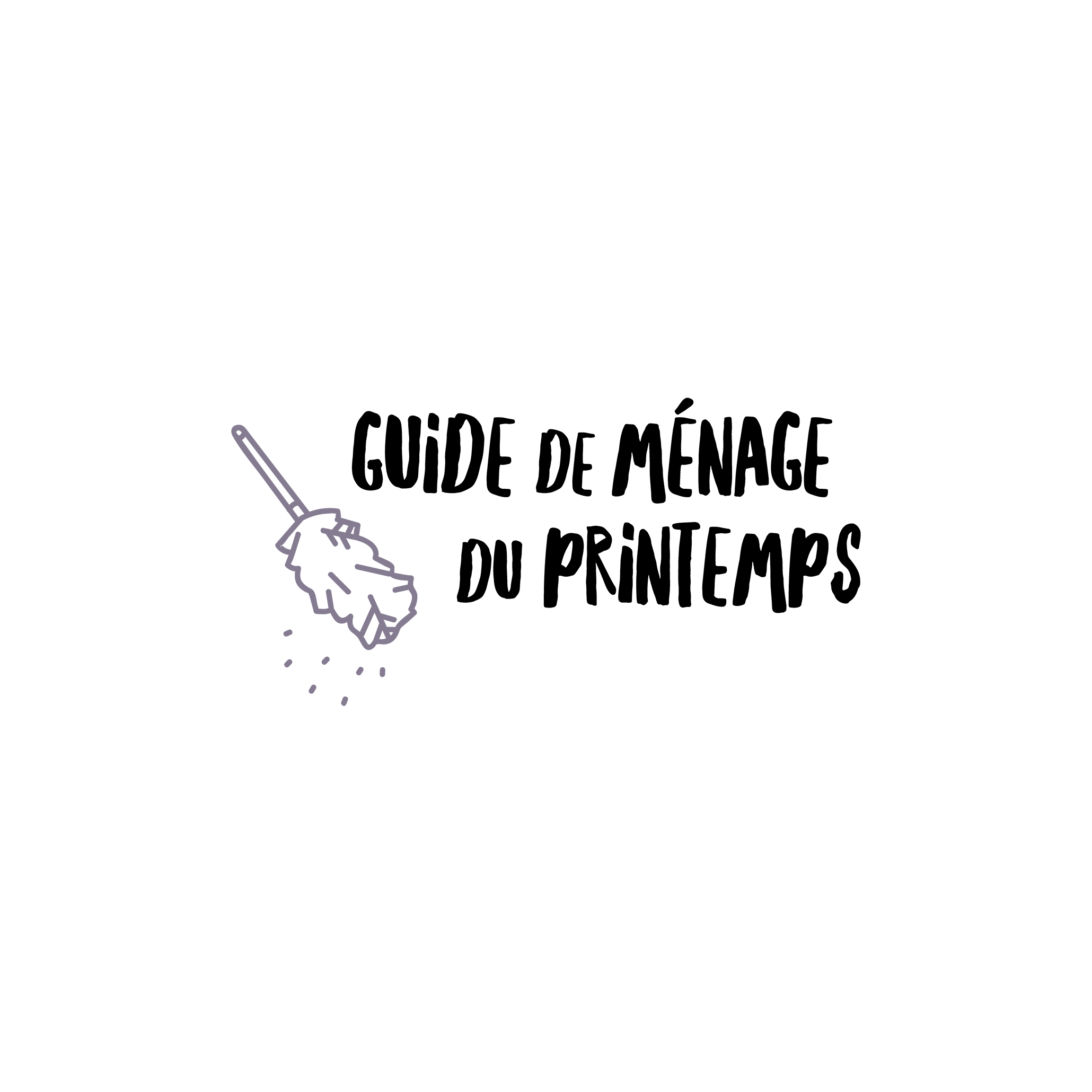 Version française du logo de la petite combine guide de ménage du printemps Les Belles Combines