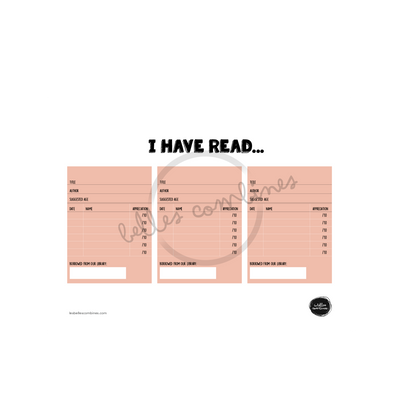 English version of the document to print I have read made by Les Belles Combines