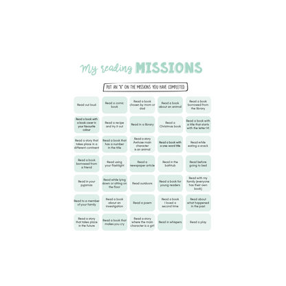 English version of My reading missions document made by Les Belles Combines