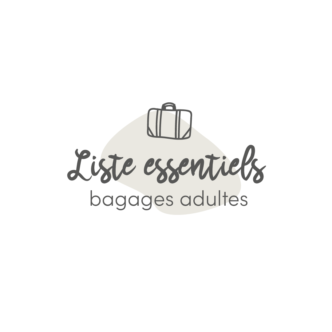 Liste de bagages pour adultes