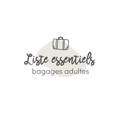 Liste de bagages pour adultes