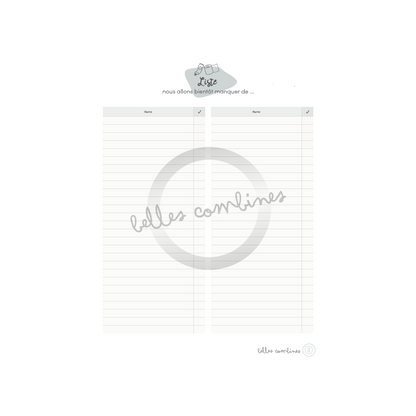 Liste « Nous allons bientôt manquer de... »