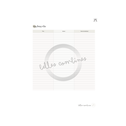 Reading tracking - Parents