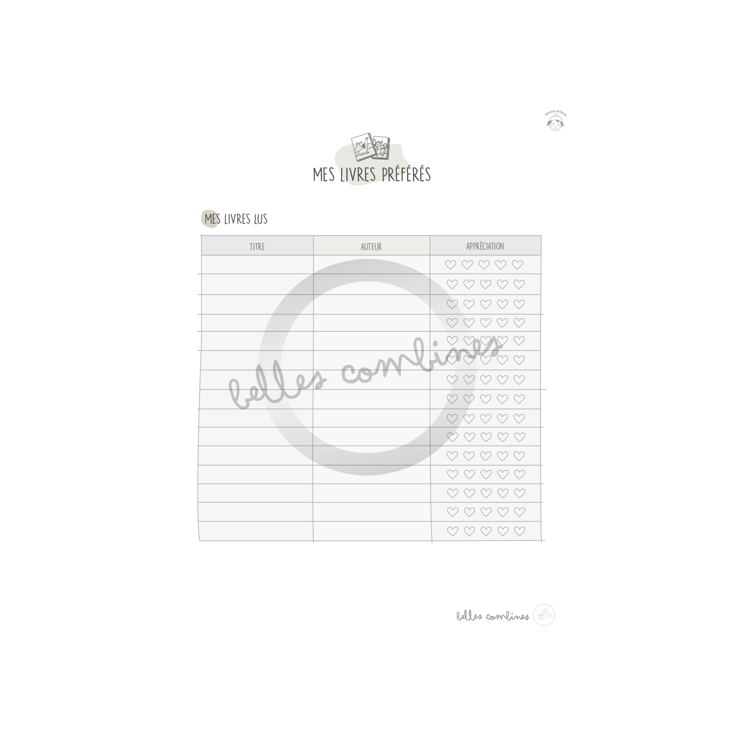 Reading Tracking - Kids