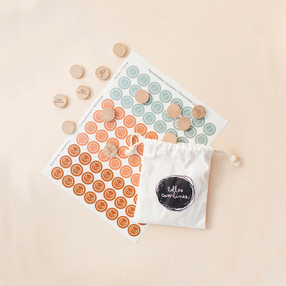 Autocollants de jetons par Les Belles Combines