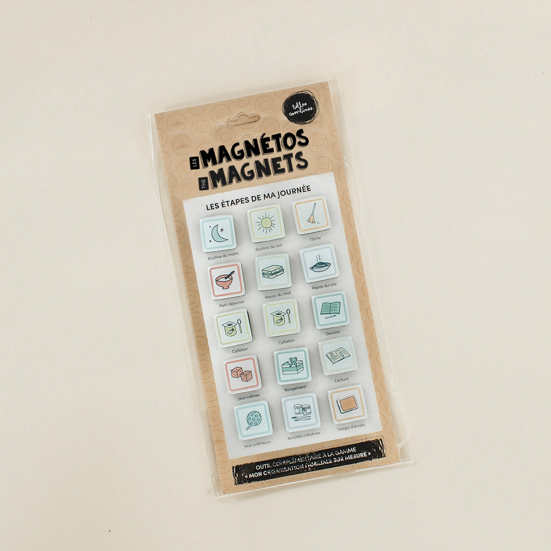Les Magnétos Mes bonnes habitudes - Les étapes de ma journée - BILINGUE