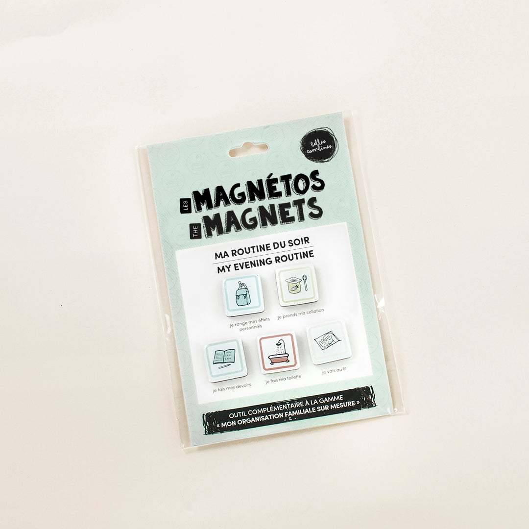 Les Magnétos Mes bonnes habitudes - Ma routine du soir - BILINGUE