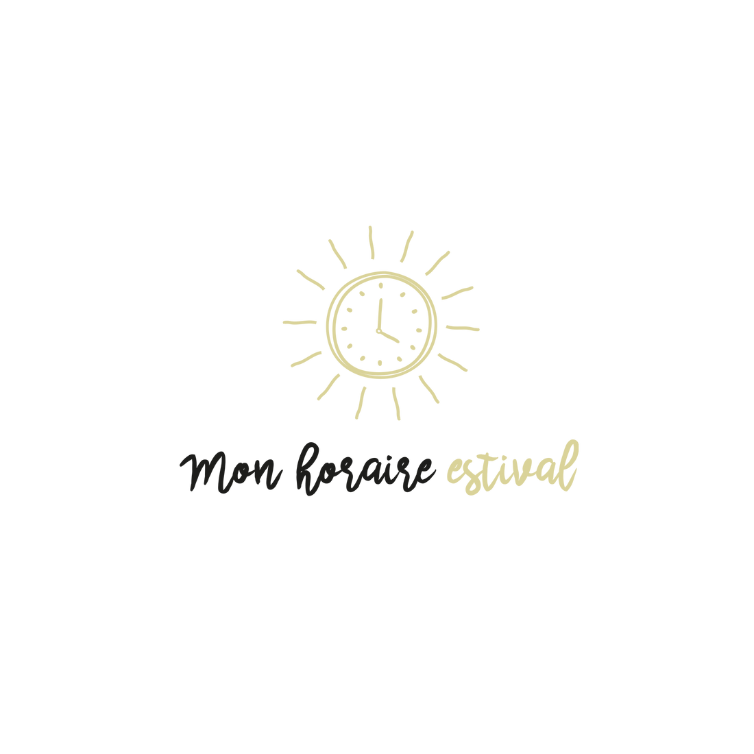 Version française du logo de la petite combine à imprimer Mon horaire estival par Les Belles Combines