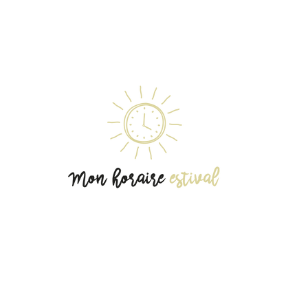 Version française du logo de la petite combine à imprimer Mon horaire estival par Les Belles Combines