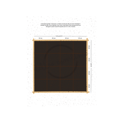 English version of the document to print My garden made by Les Belles Combines