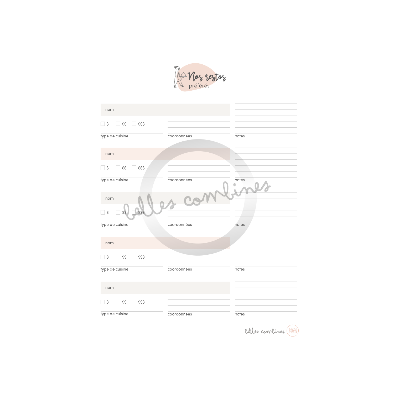 Our favorite restaurants