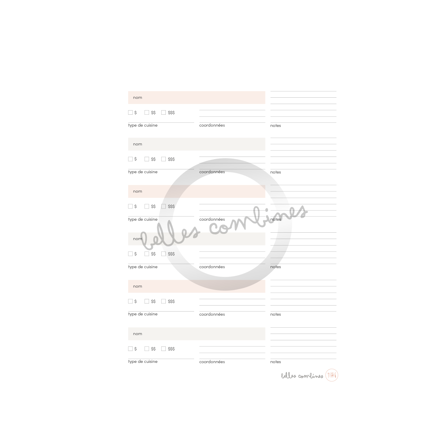 Our favorite restaurants