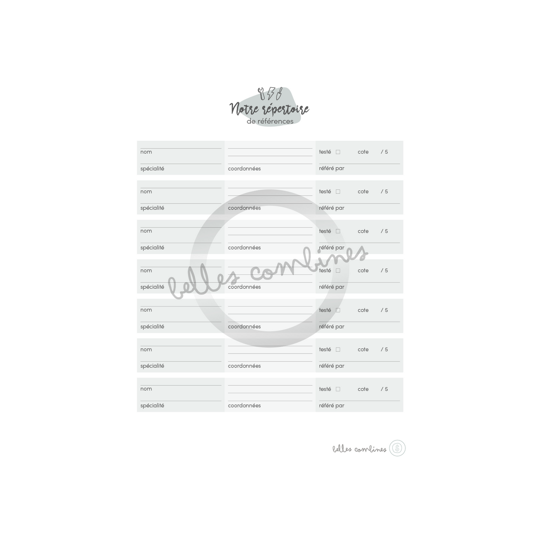 Notre répertoire de références